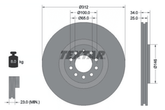 2x Bremsscheibe Vorderachse für AUDI SEAT SKODA VW A3 TT Roadster IBIZA III IV