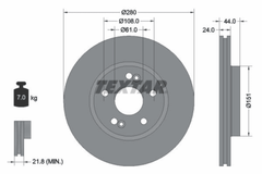 2x Bremsscheibe Vorderachse für RENAULT ESPACE III KANGOO / GRAND II Rapid BE
