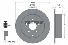 2x Bremsscheibe Hinterachse für HYUNDAI SANTA FÉ II Kasten/SUV