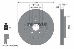 2x Bremsscheibe Vorderachse für LEXUS RX