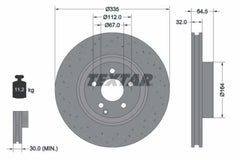 2x Bremsscheibe Vorderachse für MERCEDES-BENZ S-KLASSE Coupe