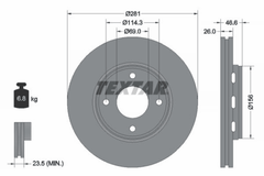 2x Bremsscheibe Vorderachse für MITSUBISHI SMART COLT VI FORFOUR