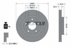 2x Bremsscheibe Vorderachse für NISSAN BLUEBIRD SYLPHY / III JUKE PULSAR