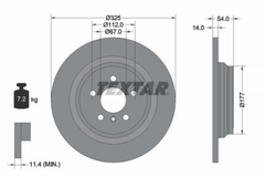 2x Bremsscheibe Hinterachse für MERCEDES-BENZ GLE Coupe M-KLASSE