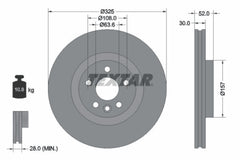 2x Bremsscheibe Vorderachse für LAND ROVER JAGUAR DISCOVERY SPORT RANGE EVOQUE