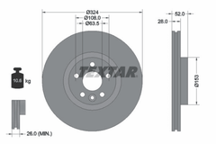 2x Bremsscheibe Vorderachse für VOLVO XC60 I SUV VAN
