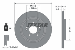 2x Bremsscheibe Hinterachse für HYUNDAI SANTA FE IV Kasten/SUV
