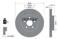 2x Bremsscheibe Vorderachse für VOLVO XC40