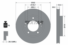 2x Bremsscheibe Vorderachse für KIA SORENTO I VAN