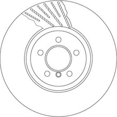 Bremsscheibe Vorderachse rechts für BMW 5 Gran Turismo Touring 6 Cabriolet