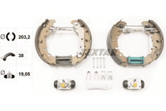Bremsbackensatz Hinterachse für FORD PUMA FIESTA V Van