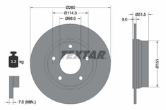 2x Bremsscheibe Hinterachse für RENAULT ARKANA I