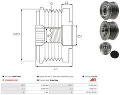 Lichtmaschine Generatorfreilauf für HONDA