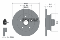 2x Bremsscheibe Vorderachse für VW TRANSPORTER T3 Kasten Pritsche/Fahrgestell