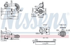 Kühler Abgasrückführung für NISSAN RENAULT DACIA MICRA III NOTE QASHQAI / +2 I