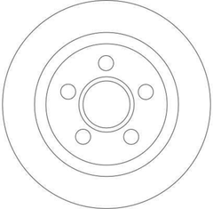 2x Bremsscheibe Hinterachse für FORD TRANSIT CONNECT TOURNEO
