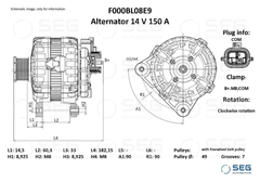 Lichtmaschine Generator für NISSAN RENAULT DACIA JUKE CAPTUR II CLIO V MEGANE