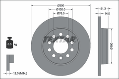 2x Bremsscheibe Hinterachse für VW MULTIVAN T7