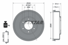2x Bremstrommel Hinterachse für FIAT MITSUBISHI FULLBACK Pick-up L200 / TRITON