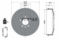 2x Bremstrommel Hinterachse für VW AMAROK Pritsche/Fahrgestell