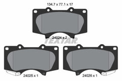 Bremsbelagsatz Scheibenbremse Vorderachse für TOYOTA MITSUBISHI LAND CRUISER