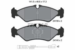 Bremsbelagsatz Scheibenbremse Hinterachse für MERCEDES-BENZ VW SPRINTER 2-t Bus