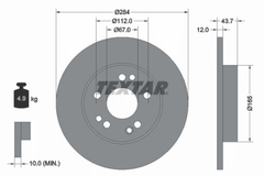 2x Bremsscheibe Vorderachse für MERCEDES-BENZ 124 Stufenheck Coupe T-Model