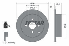 2x Bremsscheibe Hinterachse für TOYOTA COROLLA Kombi Stufenheck