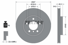 2x Bremsscheibe Vorderachse für MINI COUNTRYMAN PACEMAN