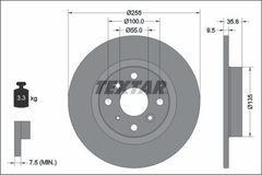 2x Bremsscheibe Hinterachse für MAZDA 2 Schrägheck MX-5 RF Targa IV