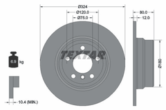 2x Bremsscheibe Hinterachse für BMW X5