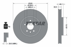 2x Bremsscheibe Vorderachse für JAGUAR LAND ROVER F-PACE XE XF II SPORTBRAKE