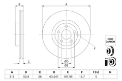 2x Bremsscheibe Vorderachse für FORD GALAXY III S-MAX MK VAN