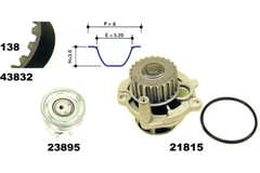 Wasserpumpe + Zahnriemensatz für AUDI SKODA VW A3 Sportback Cabriolet A4 B5