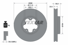 2x Bremsscheibe Vorderachse für FORD TOURNEO CUSTOM V362 Bus TRANSIT V363