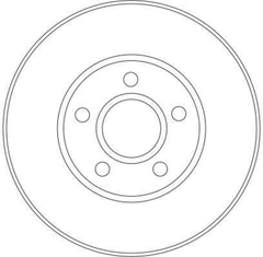2x Bremsscheibe Vorderachse für FORD TOURNEO CONNECT TRANSIT