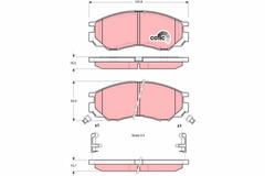 Bremsbelagsatz Scheibenbremse Vorderachse für MITSUBISHI DELICA / SPACE GEAR