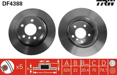 2x Bremsscheibe Hinterachse für BMW X3