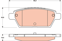 Bremsbelagsatz Scheibenbremse Hinterachse für MAZDA 6 Station Wagon Stufenheck