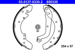 Bremsbackensatz Hinterachse für CITROËN FIAT OPEL PEUGEOT RENAULT C25 Kasten
