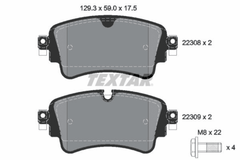 Bremsbelagsatz Scheibenbremse Hinterachse für AUDI VW A4 Allroad B9 Avant A5
