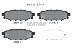 Bremsbelagsatz Scheibenbremse Hinterachse für SUBARU TOYOTA BRZ FORESTER