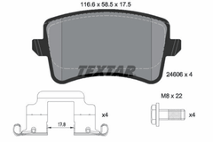 Bremsbelagsatz Scheibenbremse Hinterachse für AUDI A4 Allroad B8 Avant A5