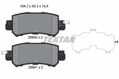 Bremsbelagsatz Scheibenbremse Hinterachse für MAZDA 2 Schrägheck CX-3 CX-5