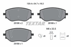 Bremsbelagsatz Scheibenbremse Vorderachse für RENAULT DACIA MITSUBISHI NISSAN