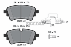 Bremsbelagsatz Scheibenbremse Hinterachse für AUDI A4 B9 Avant A5 Sportback A6