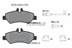 Bremsbelagsatz Scheibenbremse Hinterachse für MERCEDES-BENZ VW SPRINTER 3-t
