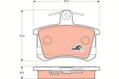 Bremsbelagsatz Scheibenbremse Hinterachse für AUDI 80 B2 Stufenheck B3 B4 Avant