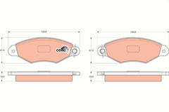Bremsbelagsatz Scheibenbremse Vorderachse für CITROËN RENAULT XSARA Break Coupe