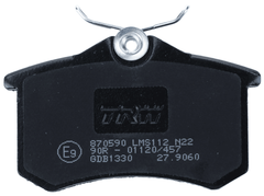 Bremsbelagsatz Scheibenbremse Hinterachse für VW RENAULT SEAT AUDI SKODA